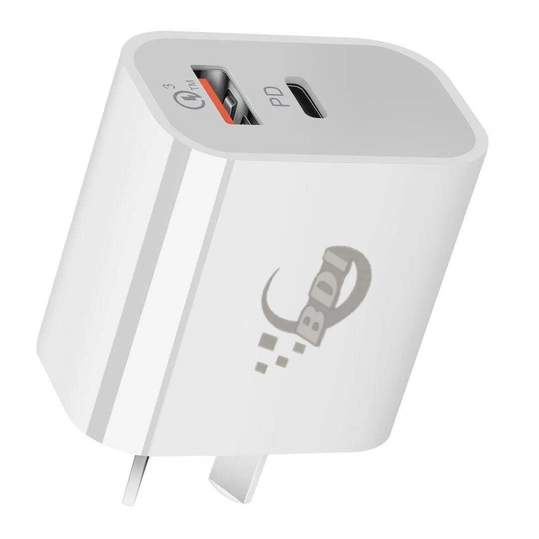 BDI 18W PD Quick Charger AU plug with USB and Type C Port SDC-18WACB
