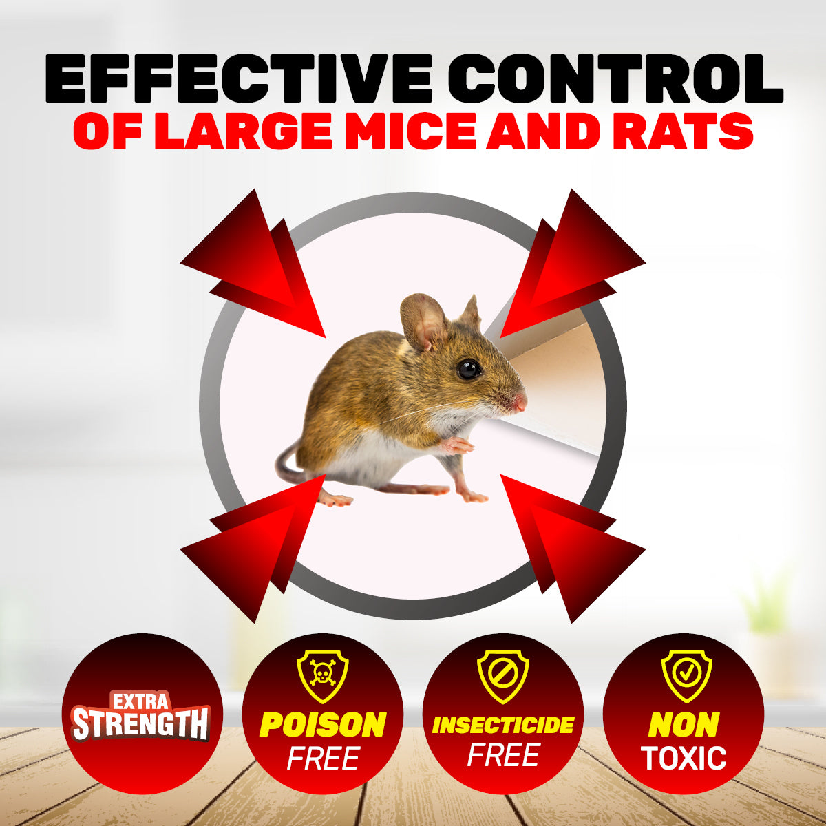 SAS Pest Control 48PCE Mouse Rat Traps Reusable Indoor/Outdoor 9.6 x 5.4cm