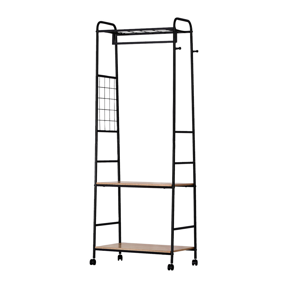 Home Master Garment Rack & Shelving 2 Tier Sleek Stylish Modern Design 1.71m