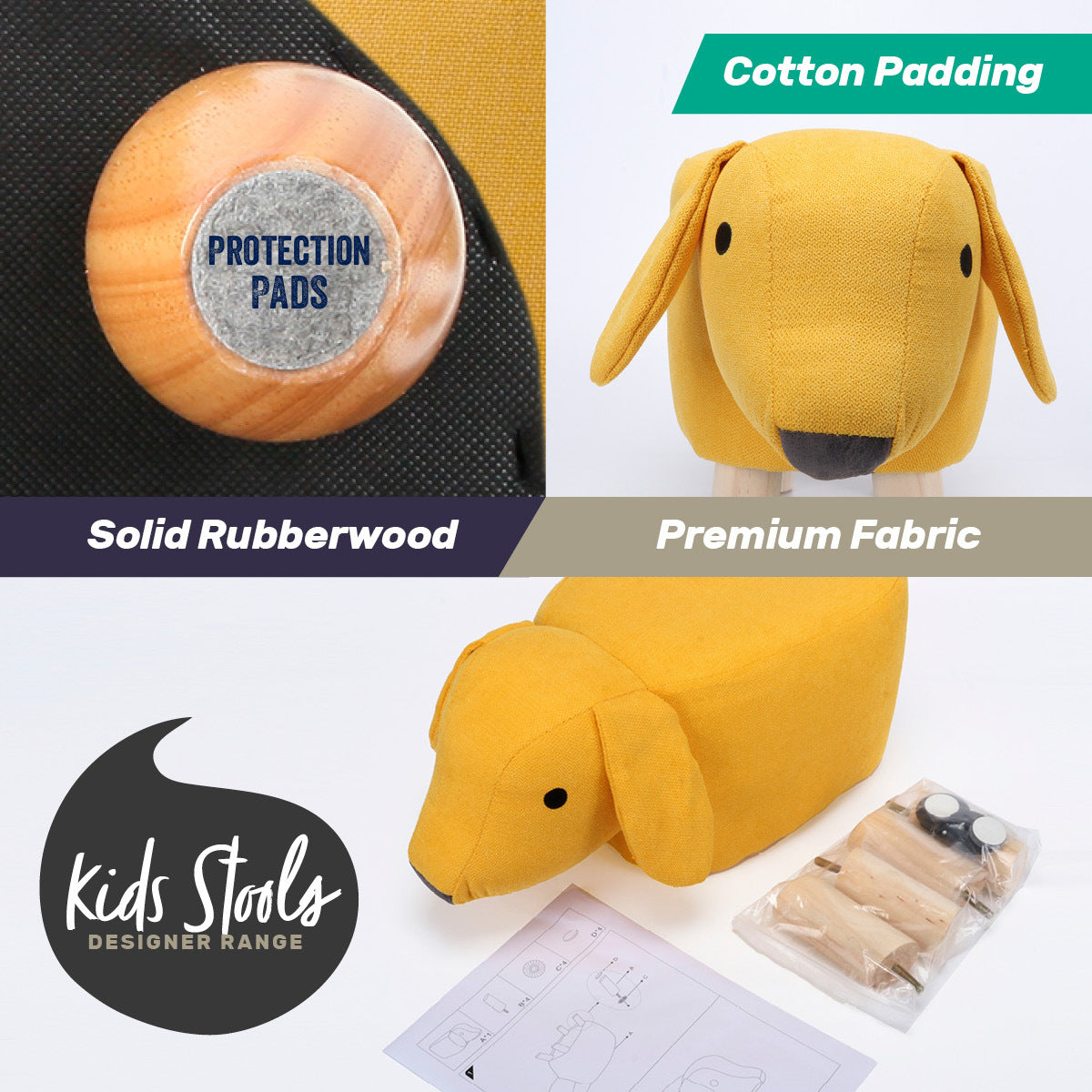 Home Master Kids Animal Stool Cute Dog Character Premium Quality & Style