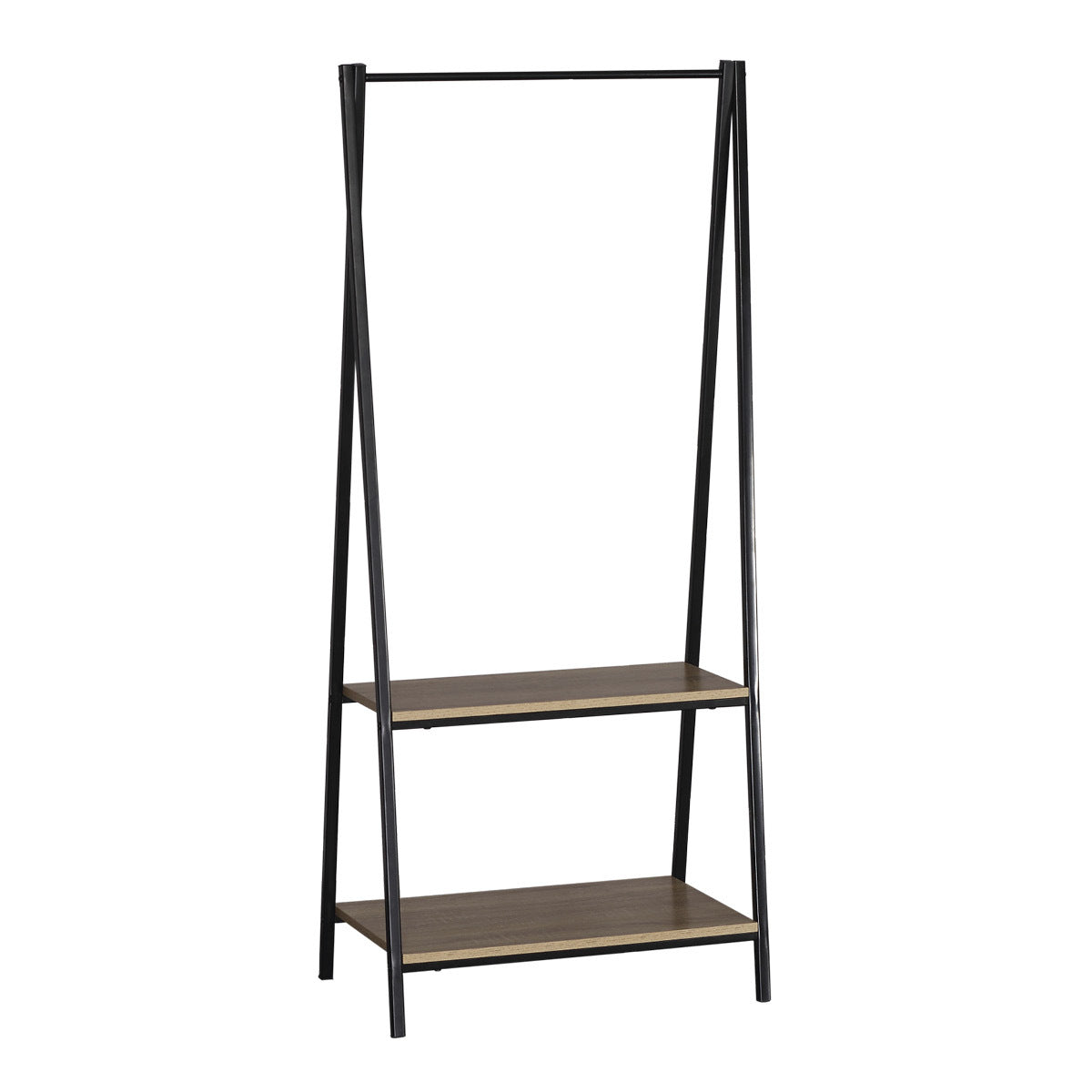Home Master Garment Rack & Shelving 2 Tier Sleek Stylish Modern Design 1.5m