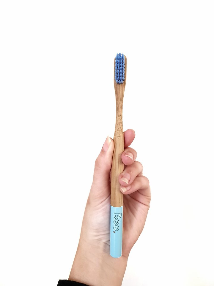 BAMBOO ADULTS TOOTHBRUSH(4 PK) BLUE