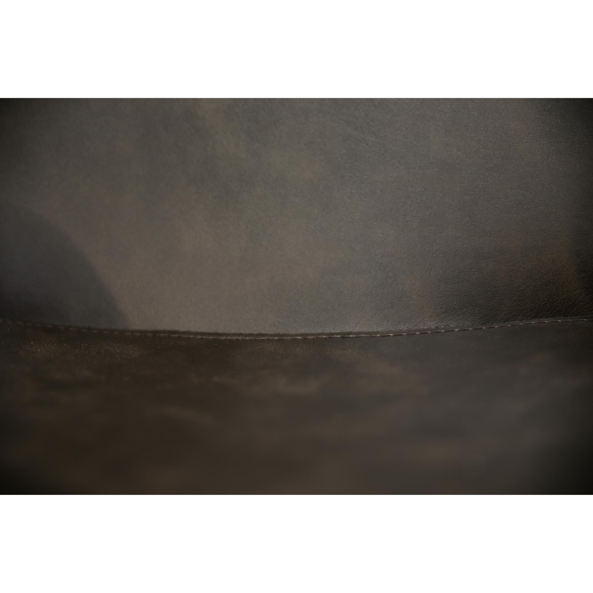 Brando Set of 2 PU Leather Upholstered Bar Chair Metal Leg Stool - Brown