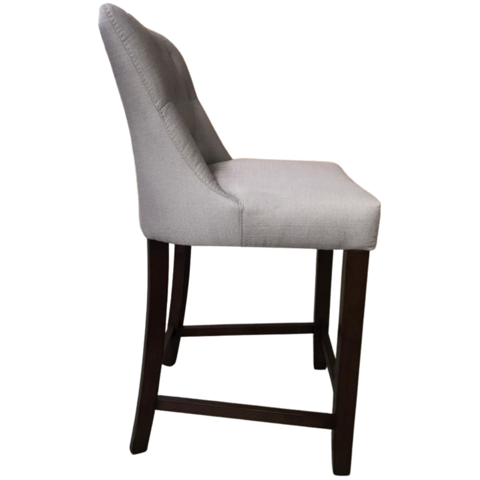 Florence High Fabric Dining Chair Bar Stool French Provincial Solid Timber