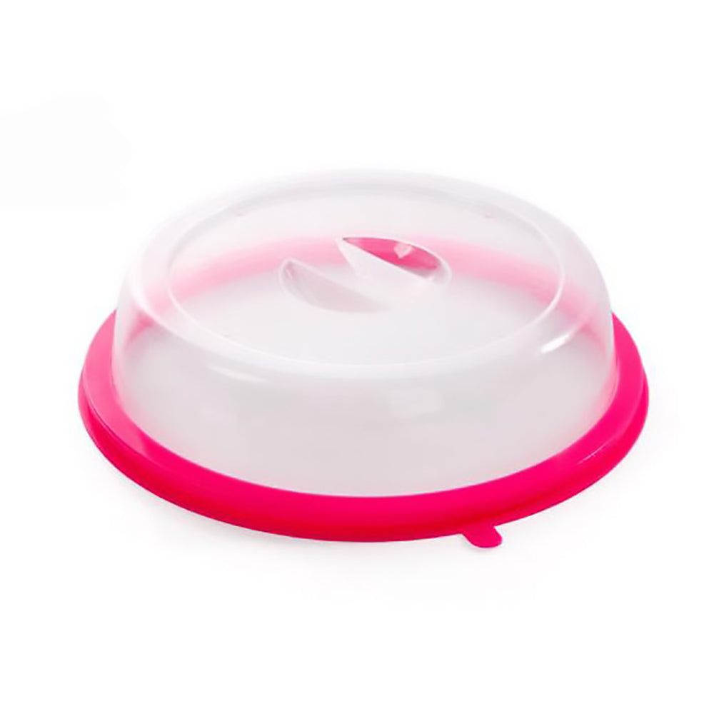 4 Sets Microwave Oven Plate Cover Non Stick Plastic Clear Dish Lid Table Dustproof