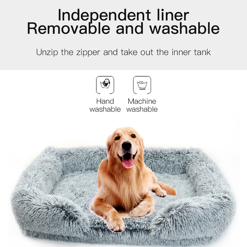 Pet Dog Comfort Bed Plush Bed Comfortable Nest Removable Cleaning Kennel XXL