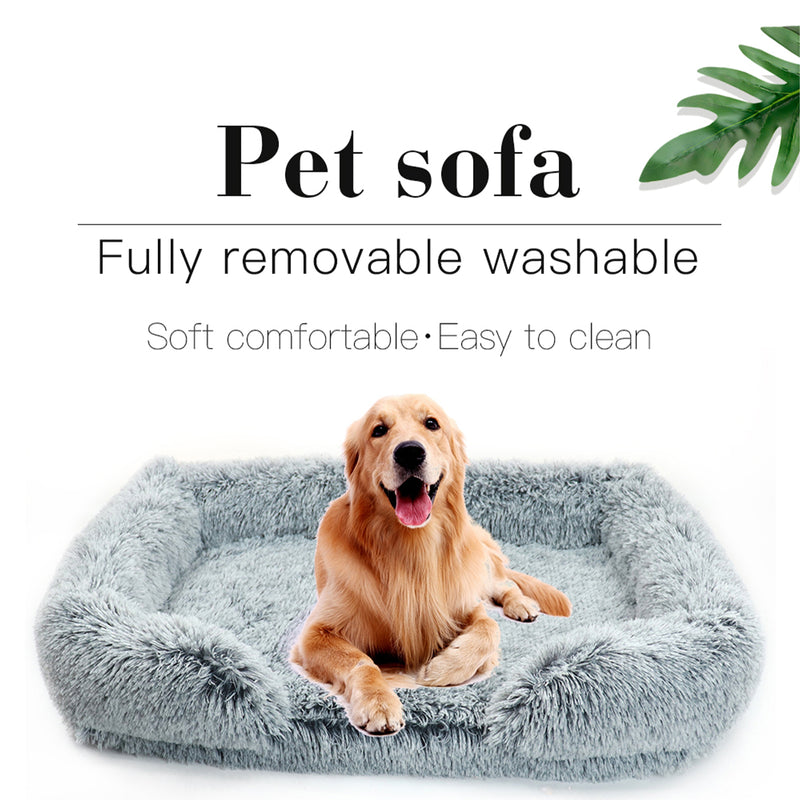 Pet Dog Comfort Bed Plush Bed Comfortable Nest Removable Cleaning Kennel XXL