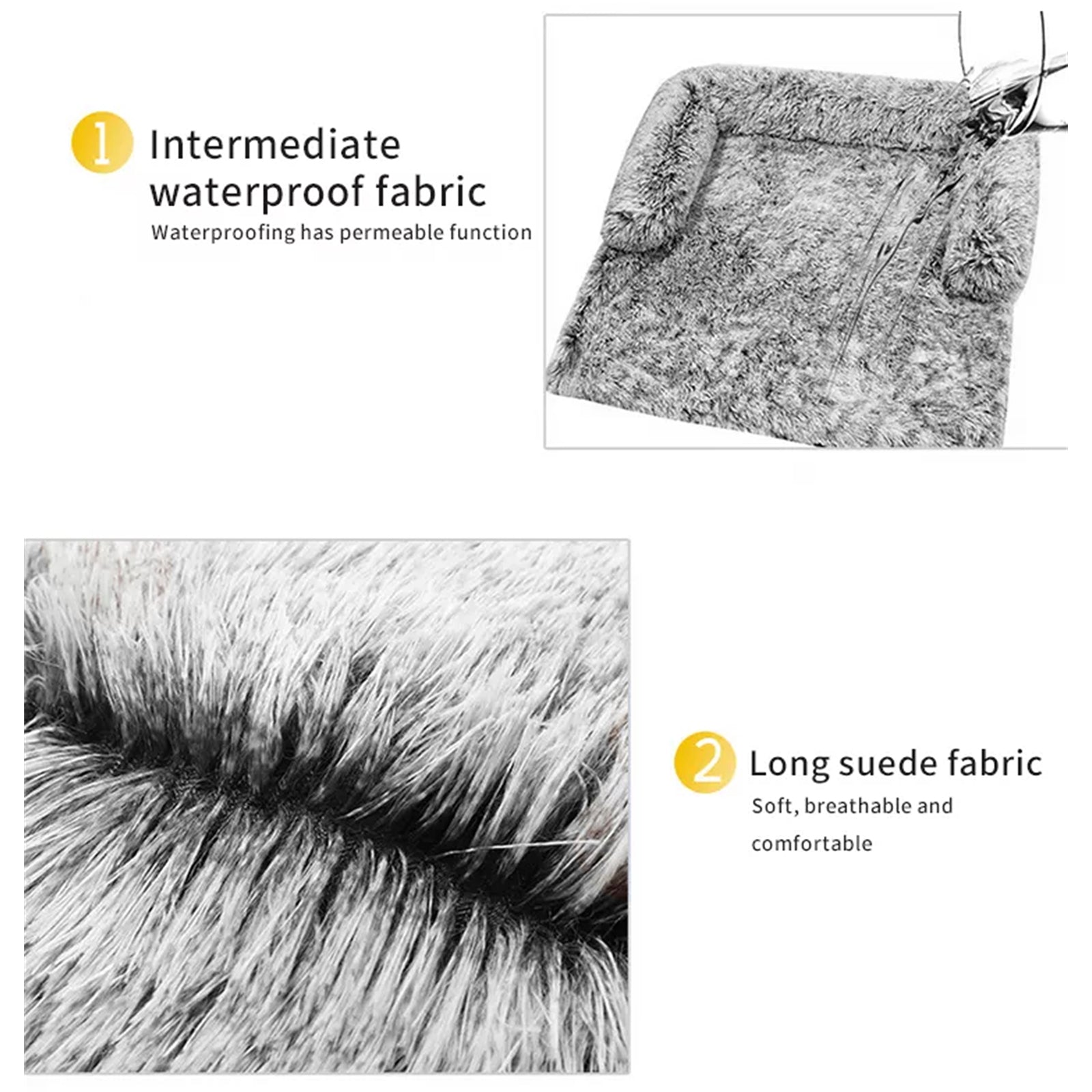 PawFriends Pet Sofa Bed Dog Calming Sofa Cover Protector Cushion Plush Mat L