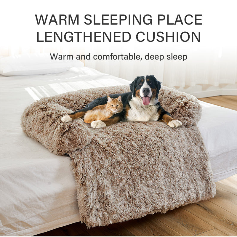 PawFriends Pet Sofa Bed Dog Calming Sofa Cover Protector Cushion Plush Mat M