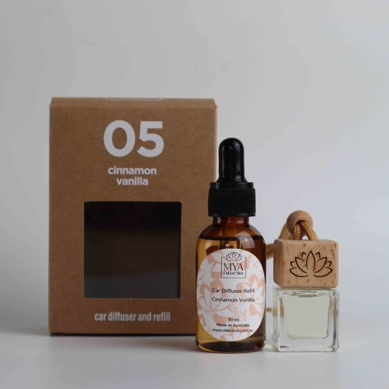 Cinnamon Vanilla Car Diffuser and Refill Bundle