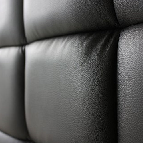 Designer Bed in Faux Leather King Size Stainless Steel Curved Side Black Colour with Metal Frame