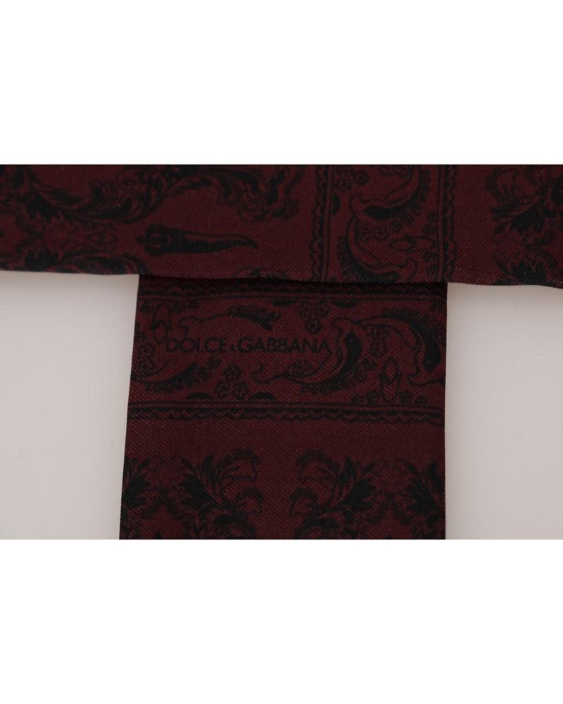 100% Silk Dolce & Gabbana Tie Scarf Wrap One Size Men