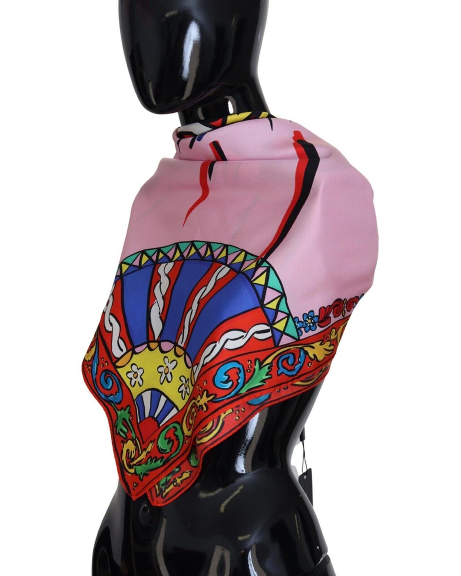 Dolce & Gabbana Silk Scarf with #DGLovesLondon Print One Size Men