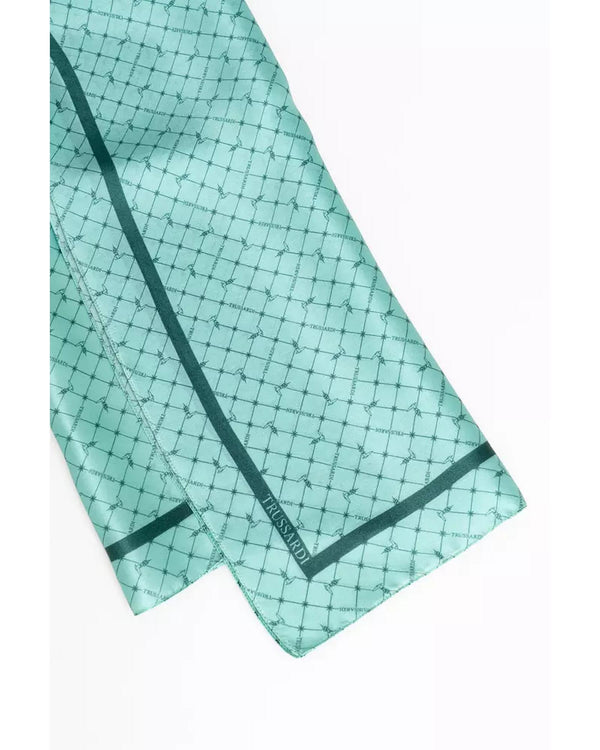 70s-Inspired Silk Foulard with All-over Print One Size Women