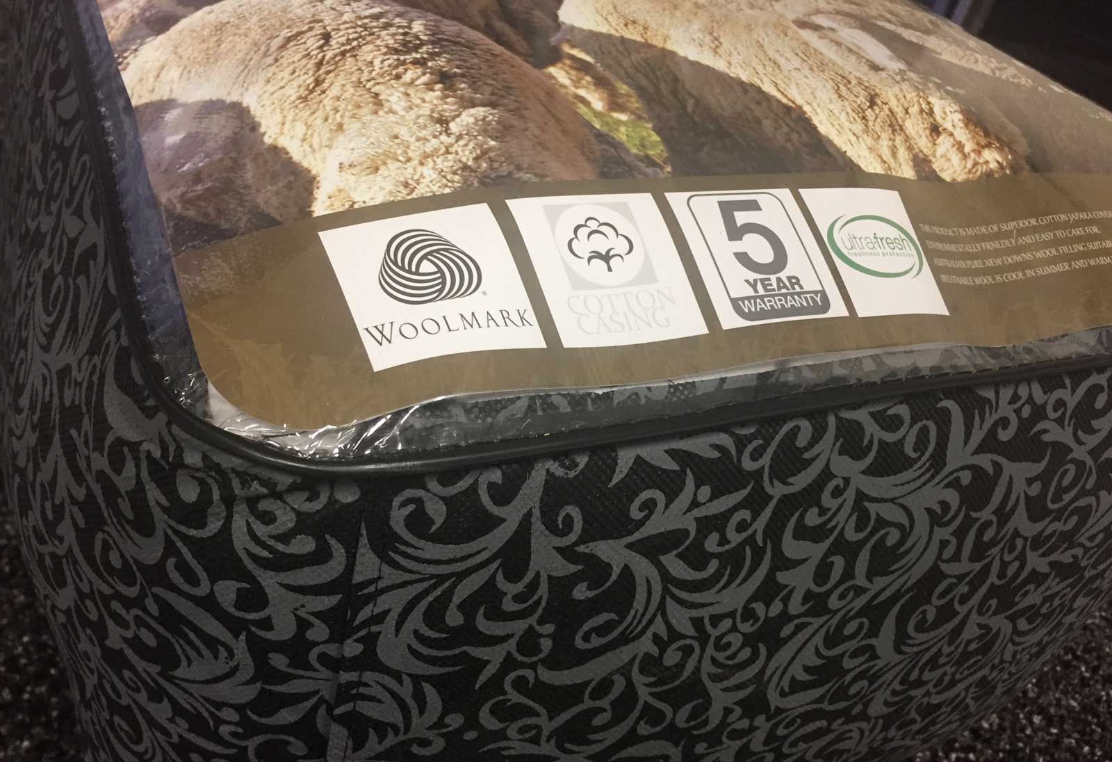 Luxton Queen Size 500GSM Australian Wool Quilt