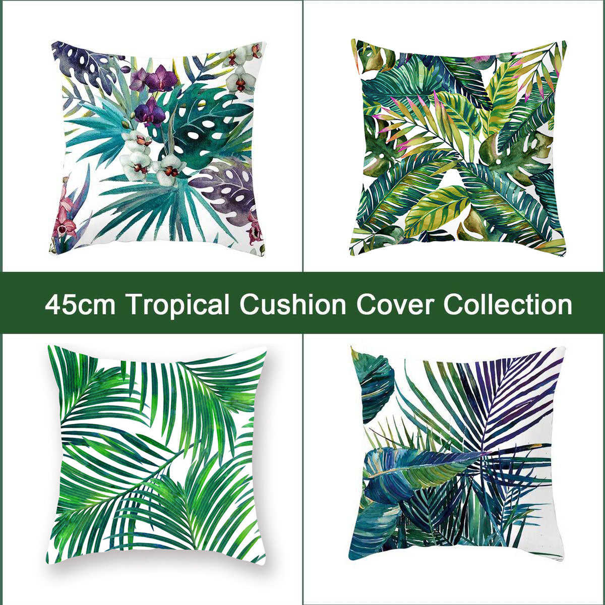 Luxton Tropical Style Cushion Covers 4pcs Pack