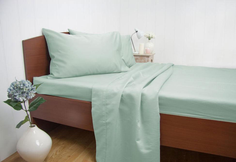 Ardor King Size 1500TC Cotton Rich Sheet Set (Mint Color)