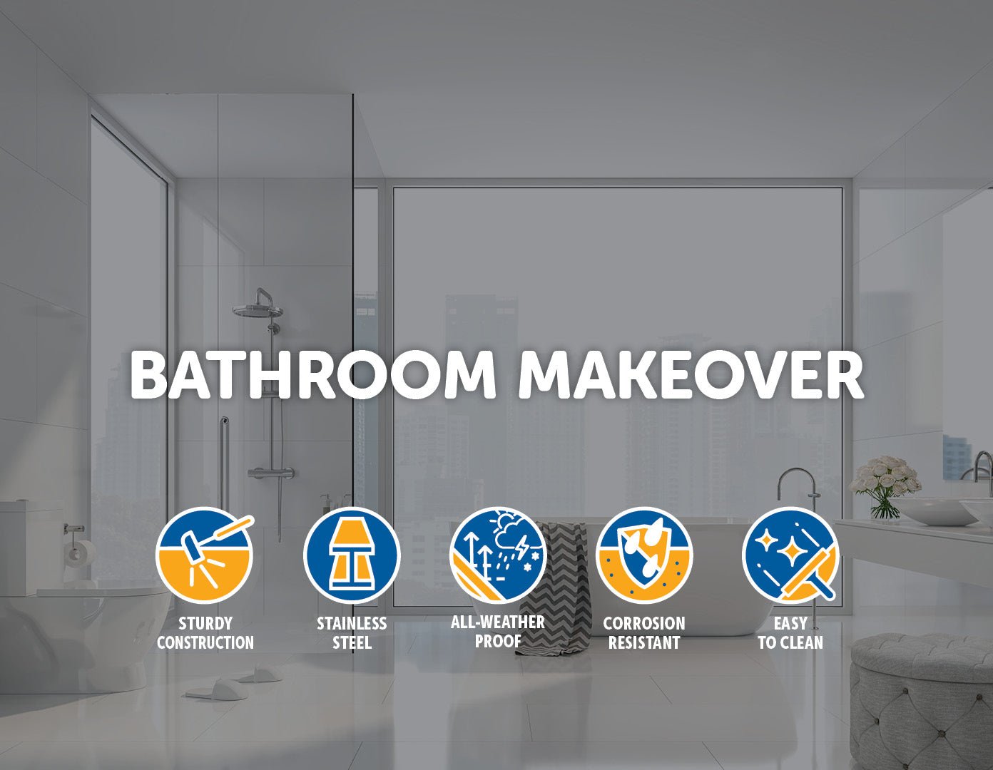 800mm Bathroom Shower Stainless Steel Grate Drain w/Centre outlet Floor Waste