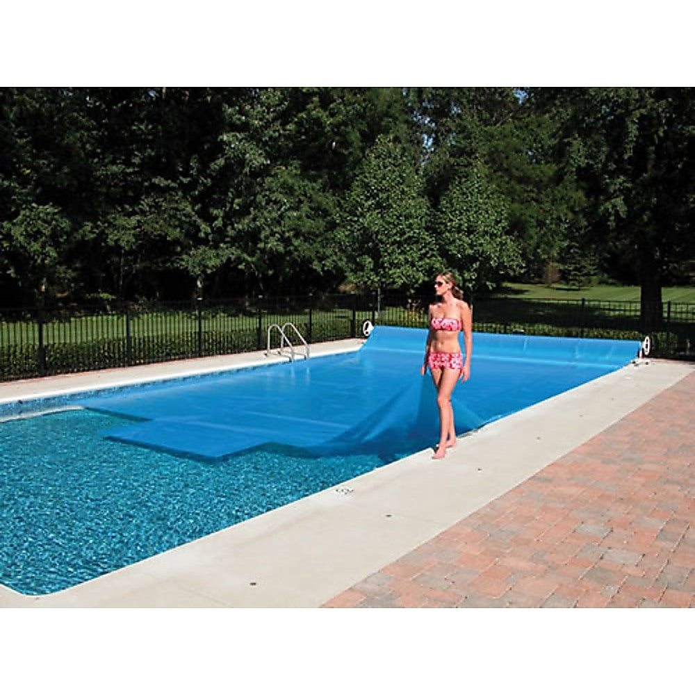 Solar Outdoor Swimming Pool Cover Blanket -9.1x5.1m