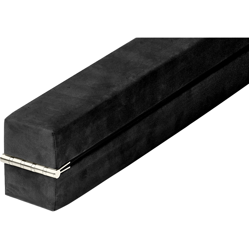 2.45m (8FT) Gymnastics Folding Balance Beam Black Synthetic Suede