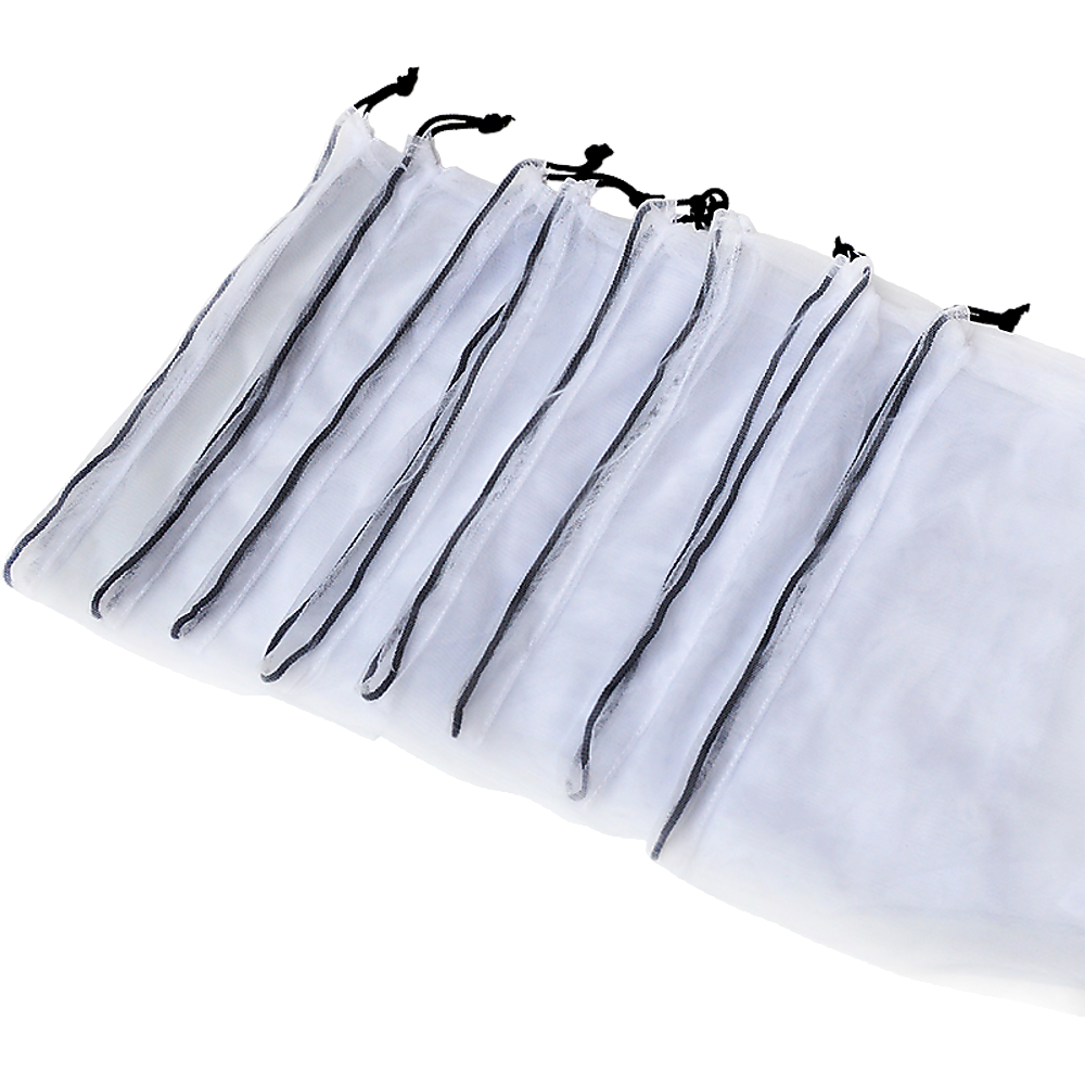 Reusable Produce Bags Fruit & Vegetable Shop Grocery Fridge Eco Mesh 8 Pack