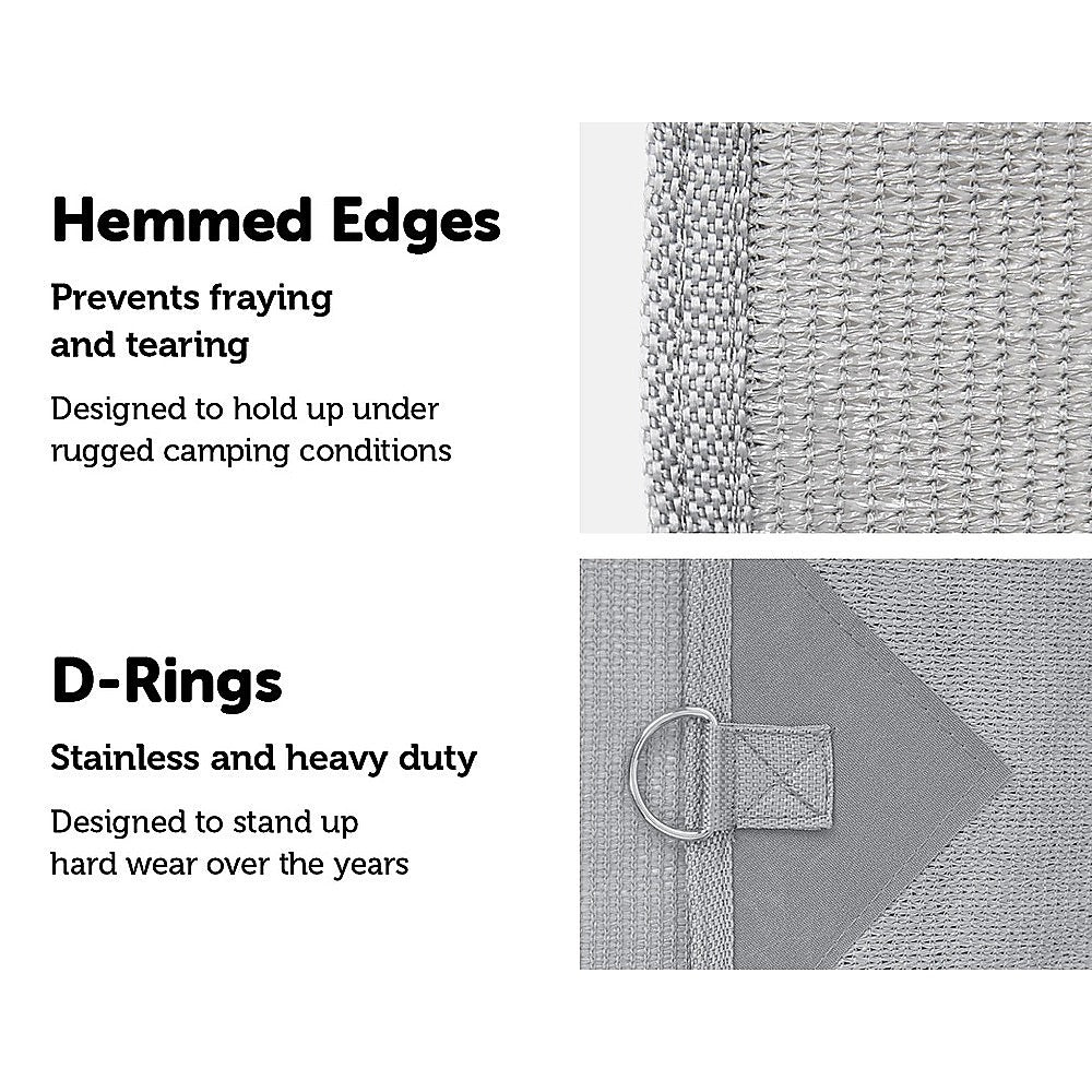 4.9m Caravan Privacy Screen Side Sunscreen Sun Shade for 17' Roll Out Awning