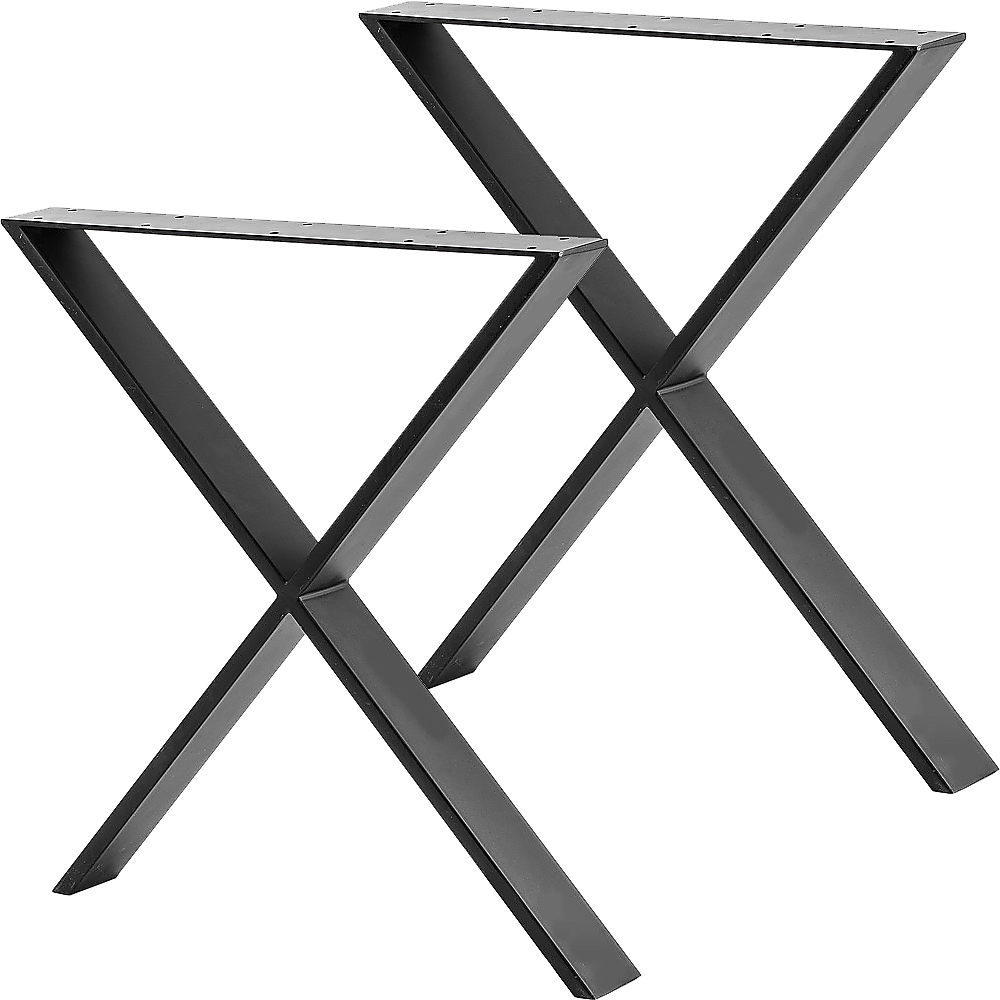 X Shaped Table Bench Desk Legs Retro Industrial Design Fully Welded
