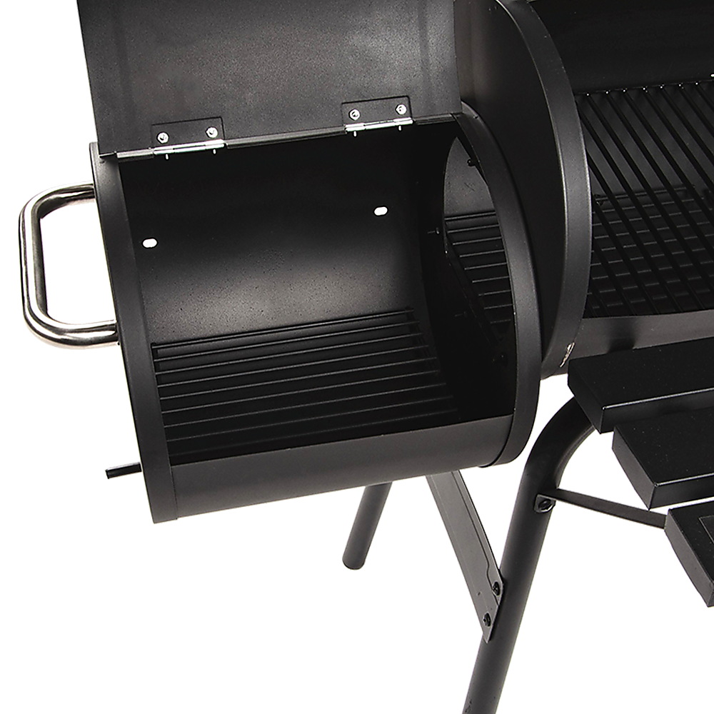 BBQ Smoker Charcoal Grill Roaster Portable Outdoor Camping Barbecue 2in1