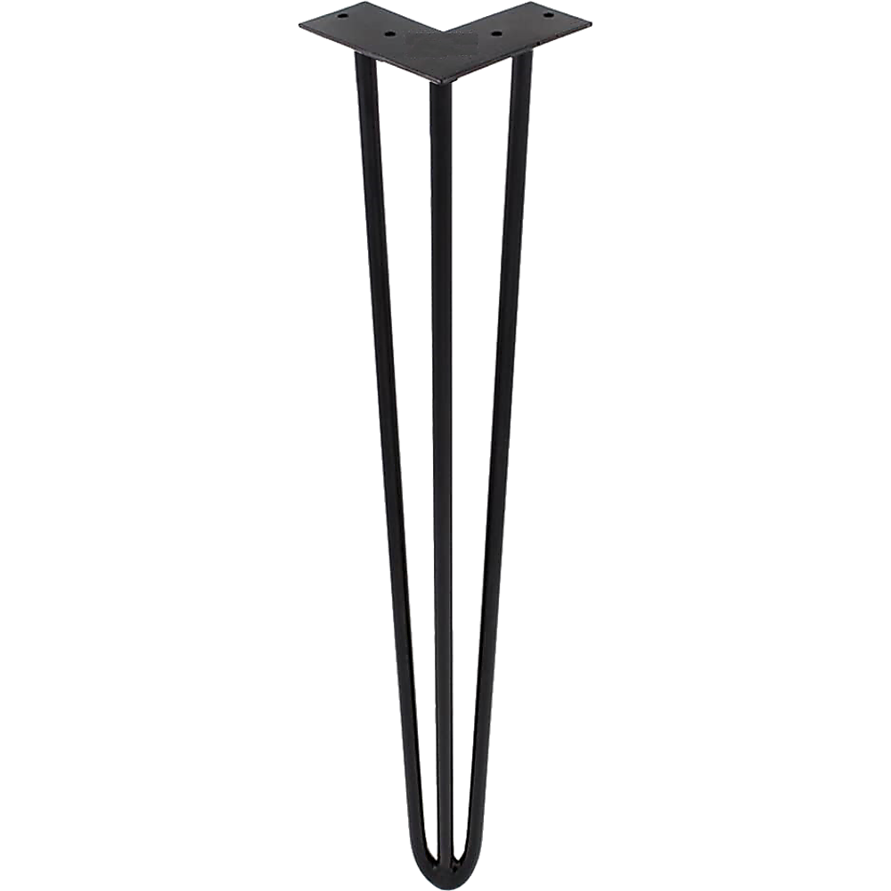 Set of 4 Industrial Retro Hairpin Table Legs 12mm Steel Bench Desk 41cm Leg