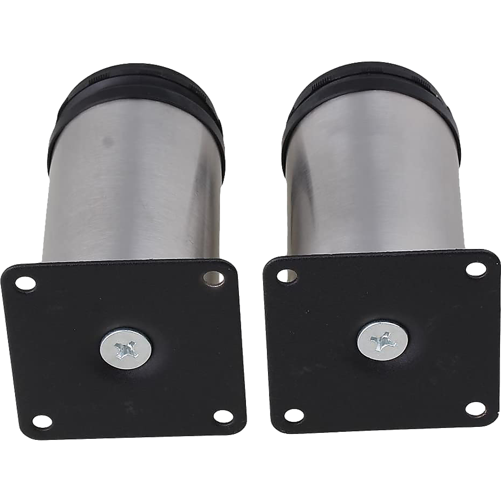 Stainless Steel Kitchen Adjustable Feet Round Furniture Leg Pack of 4