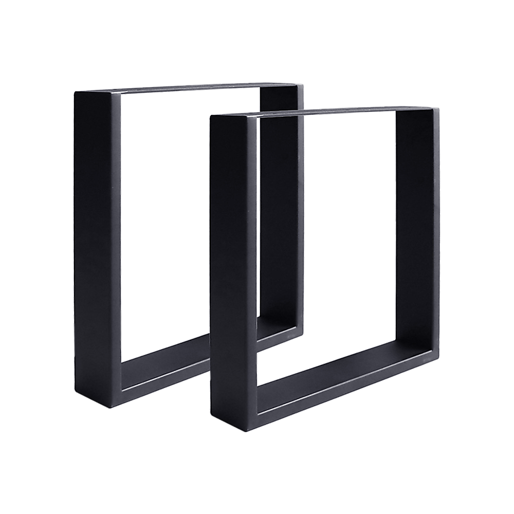 2x Coffee Dining Table Legs Steel Industrial Vintage Bench Metal Box 40CM