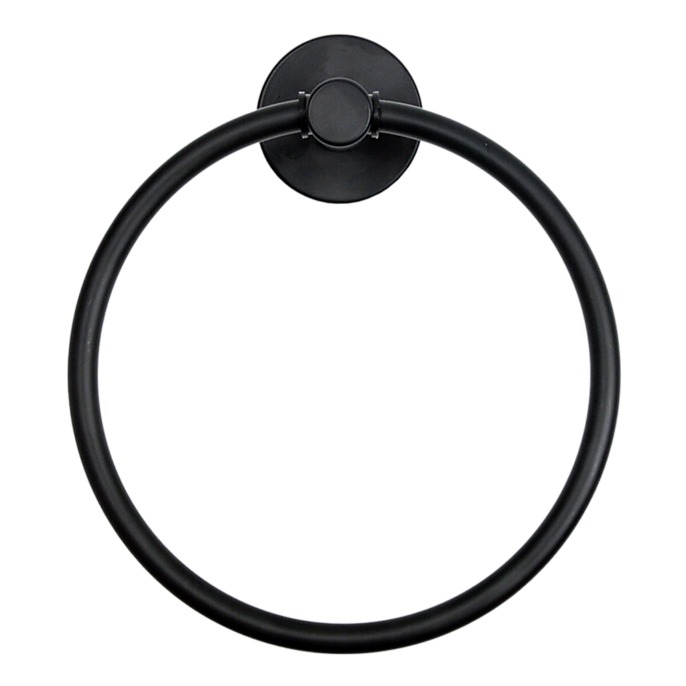 Classic Towel Bar Rail Ring Electroplated Matte Black Finish