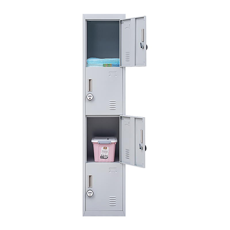 4-Door Vertical Locker for Office Gym Shed School Home Storage