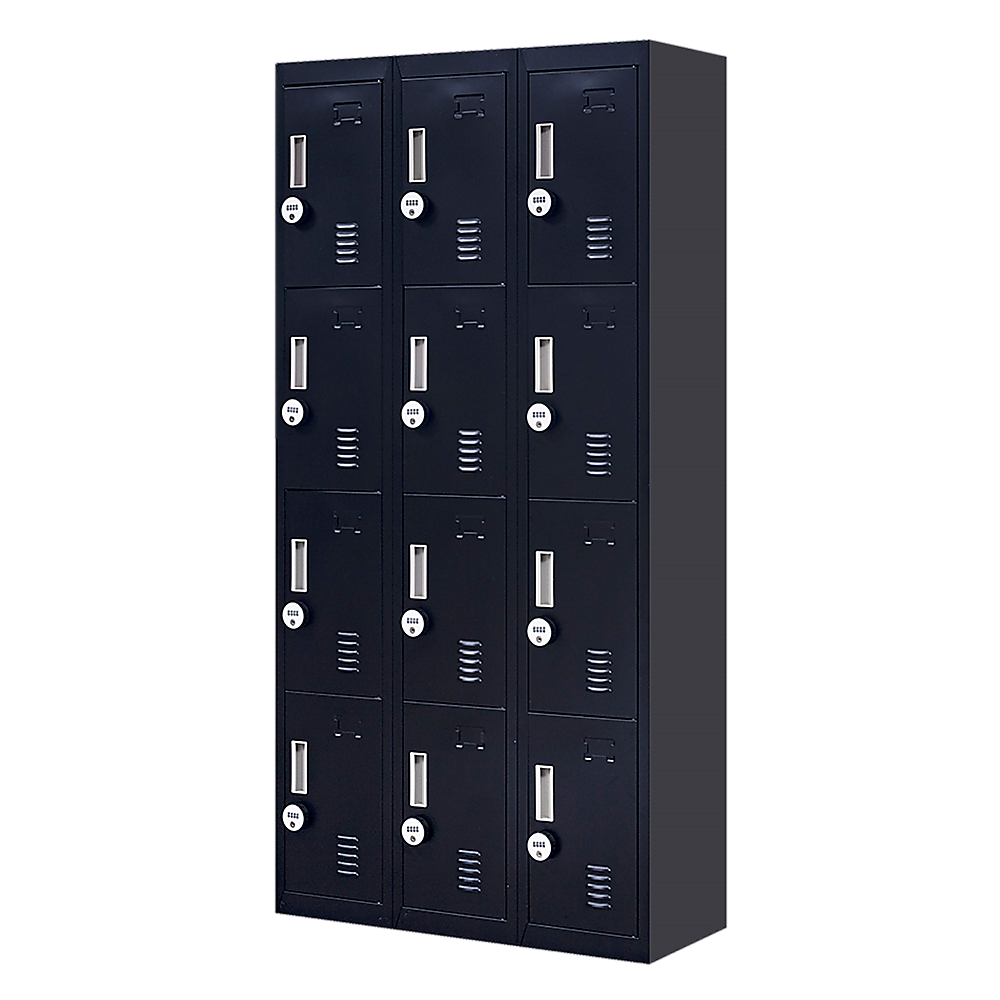 12-Door Locker for Office Gym Shed School Home Storage