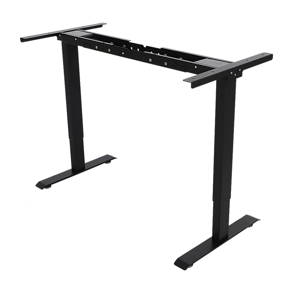Palermo Standing Desk Sit Stand Height Adjustable Motorised Black Frame Only - Dual Motor