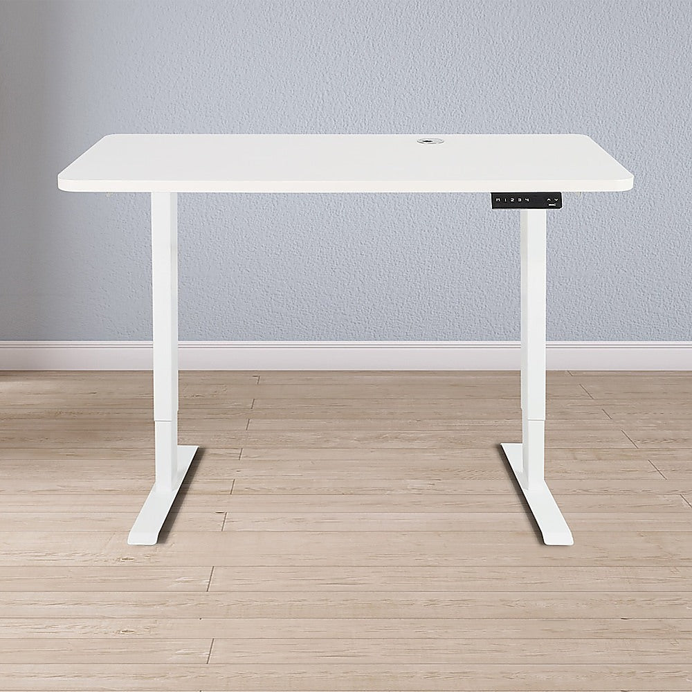Palermo Standing Desk Sit Stand Height Adjustable Motorised 120cm Table Dual Motor