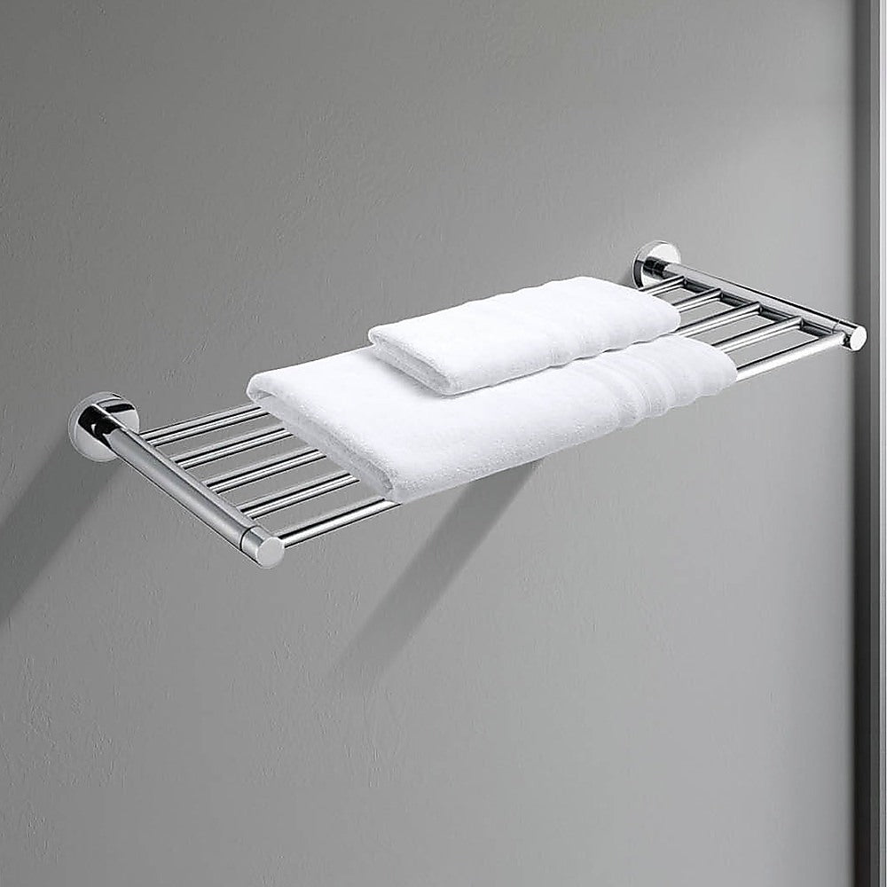 Bathroom Shelf Towel Rail Rack Bar Holder