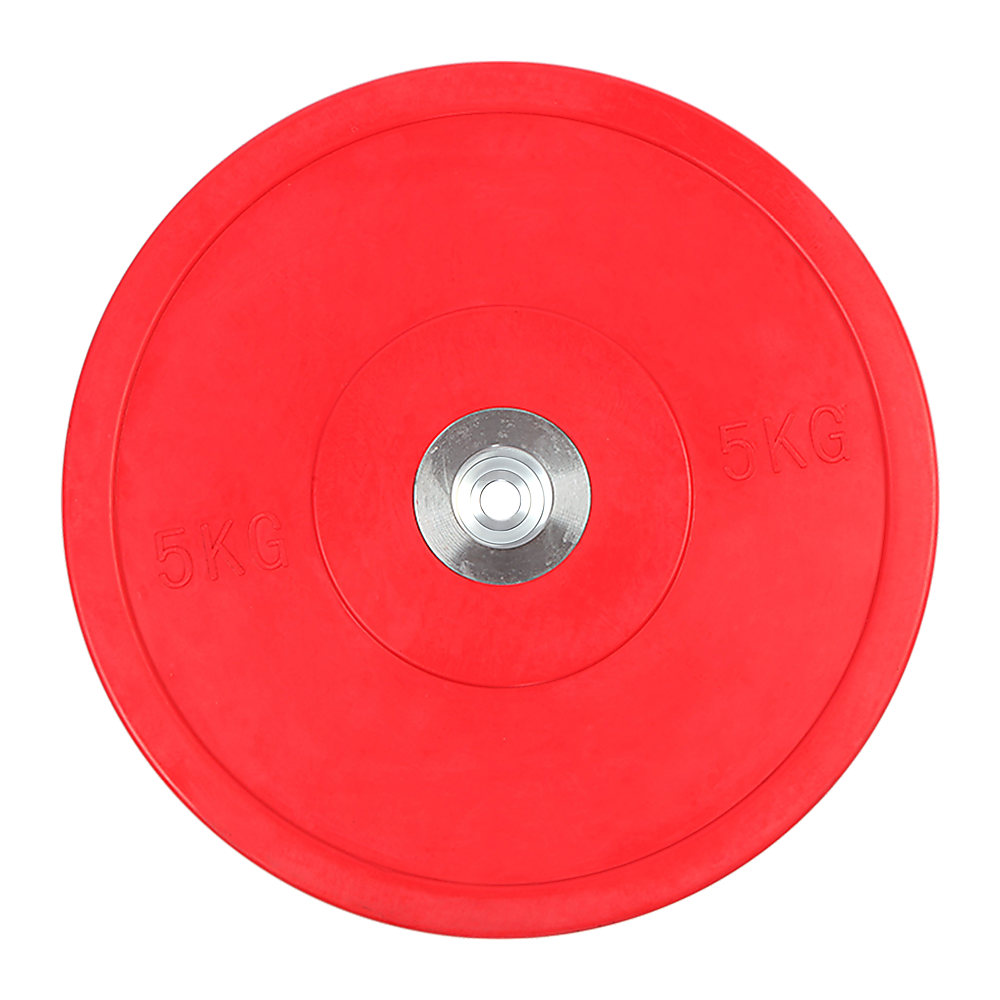 Set of 2 x 5KG PRO Olympic Rubber Bumper Weight Plates