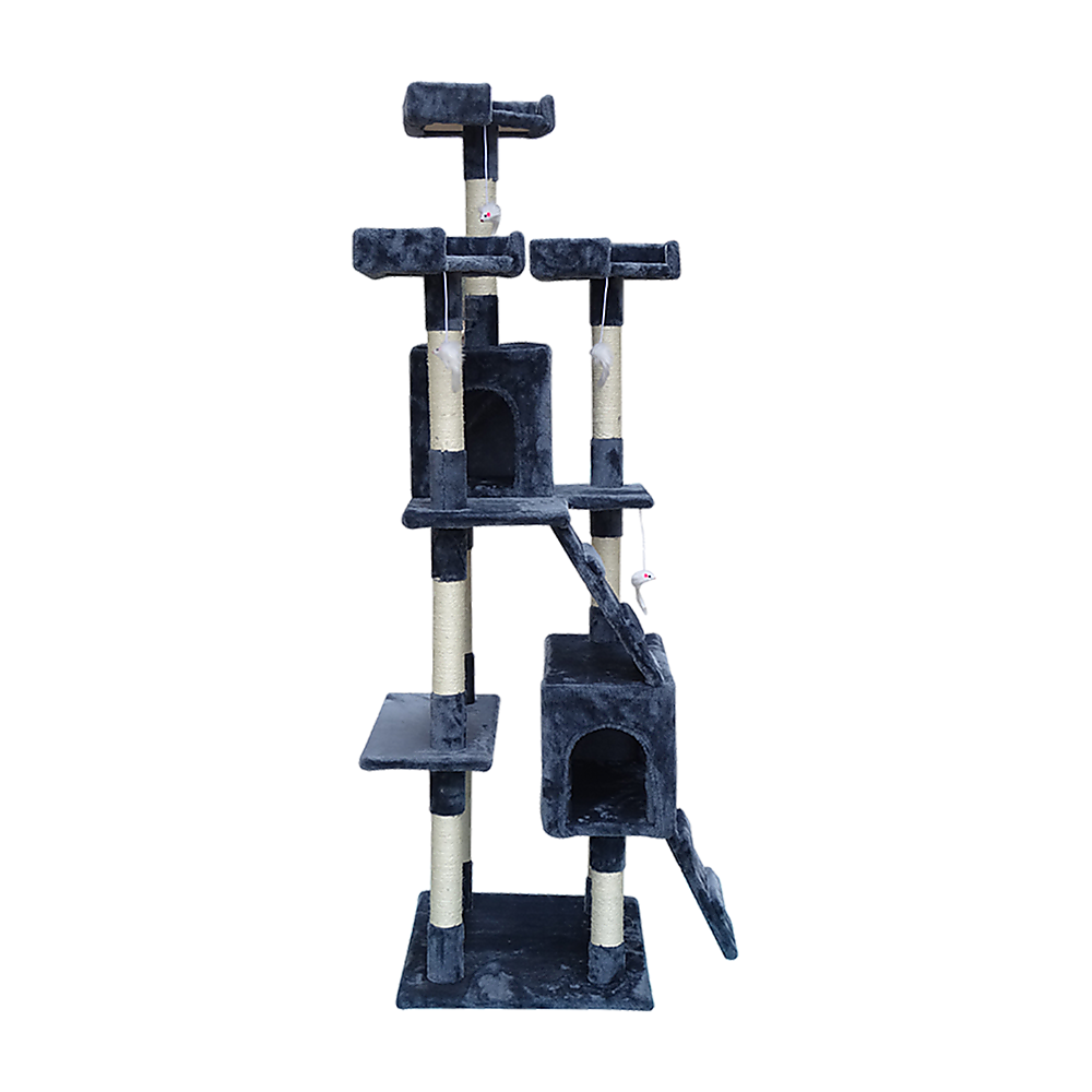 180cm Cat Tree Scratching Post Scratcher Tower Condo House Furniture Wood