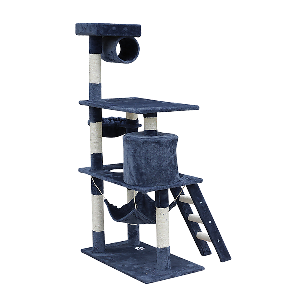 140cm Cat Tree Scratching Post Scratcher Tower Condo House Furniture Wood