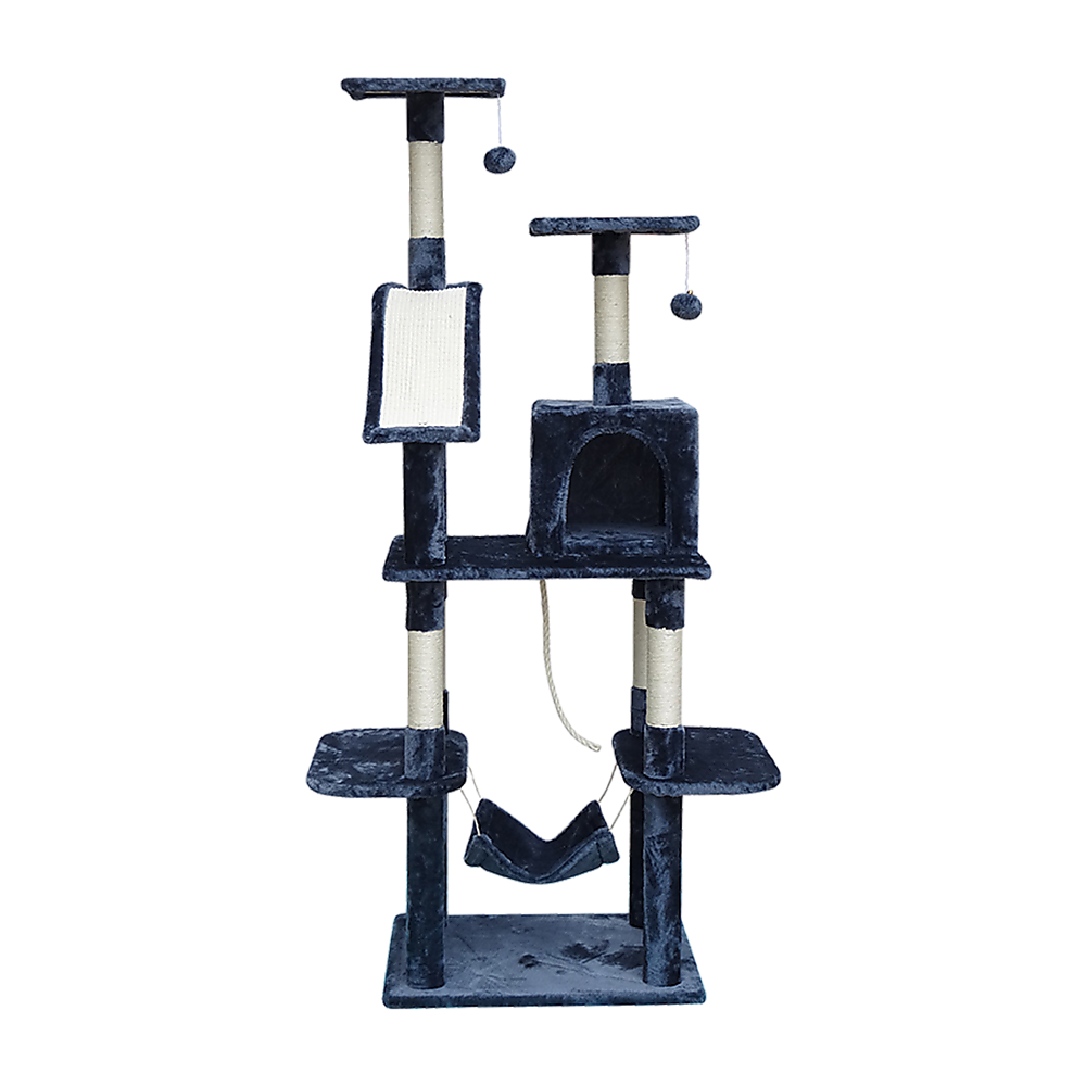 171cm Cat Tree Trees Scratching Post Scratcher Tower Condo House - Grey