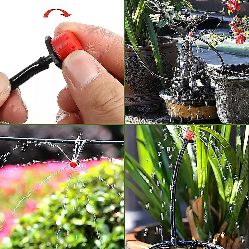 50M Hose Garden Irrigation System Plant Watering DIY Micro Drip Kits