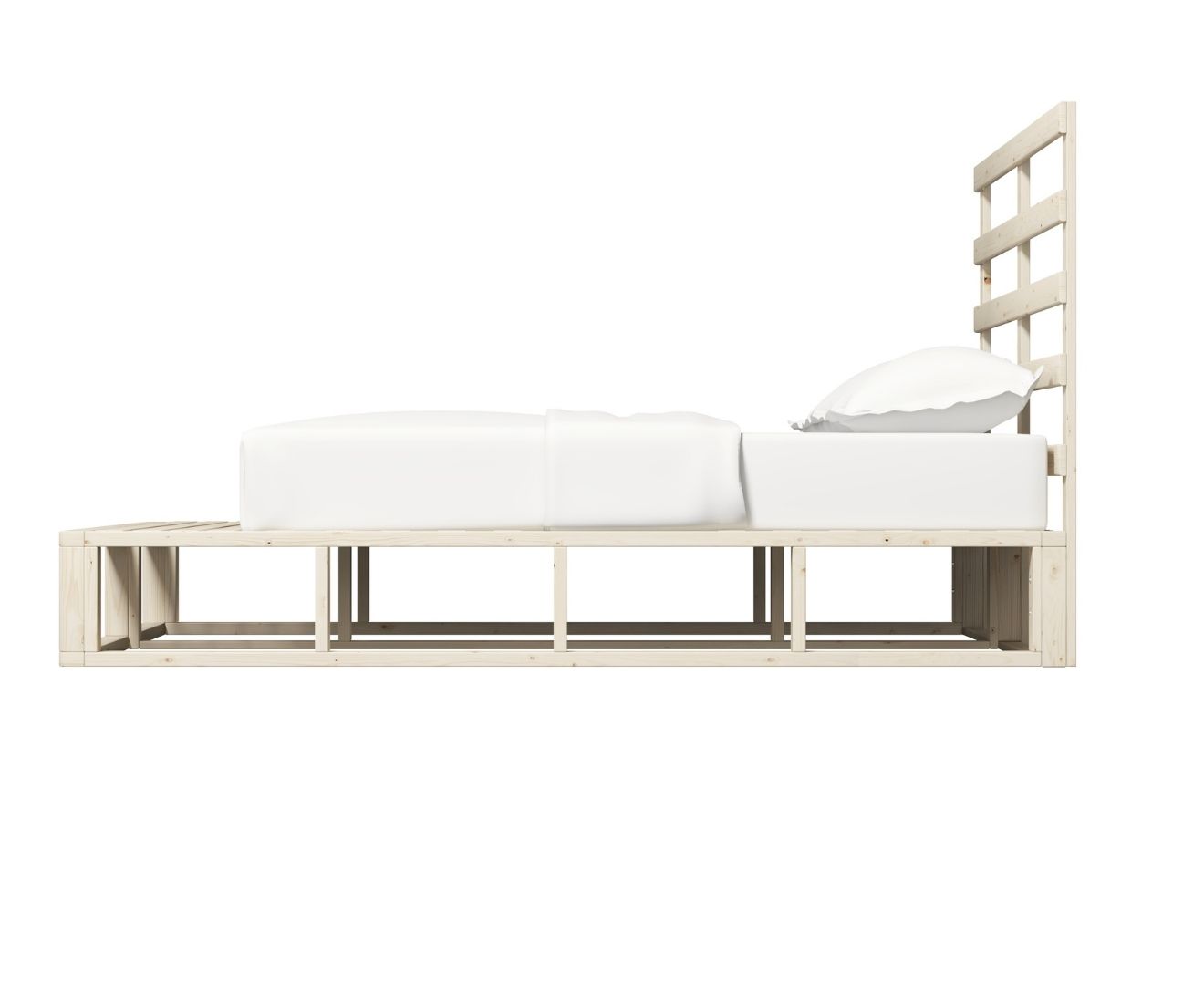 Industrial Coastal Pallet Bed Frame Bed Base Queen