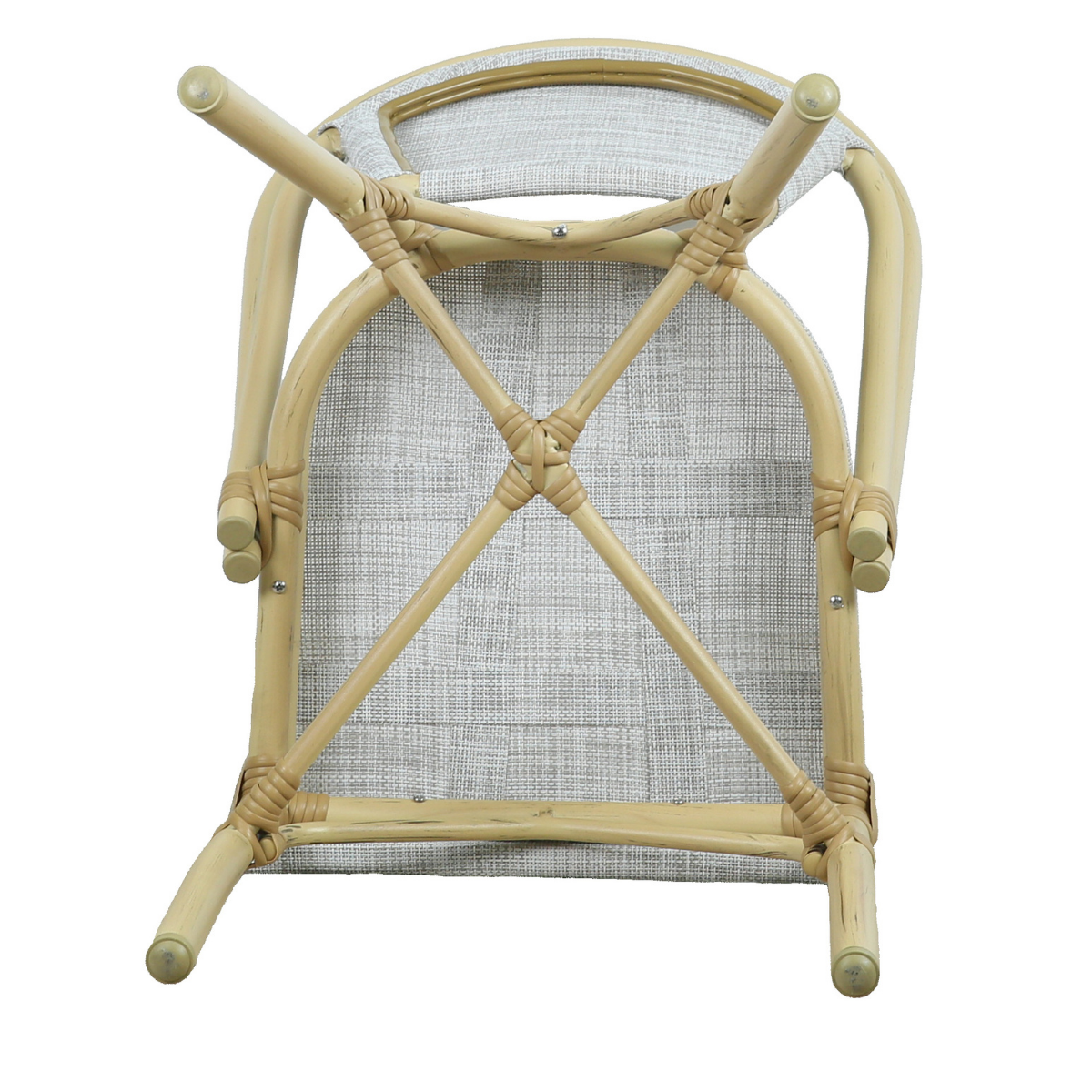 Morris White+Natural French Flair Outdoor Dining Chair Set