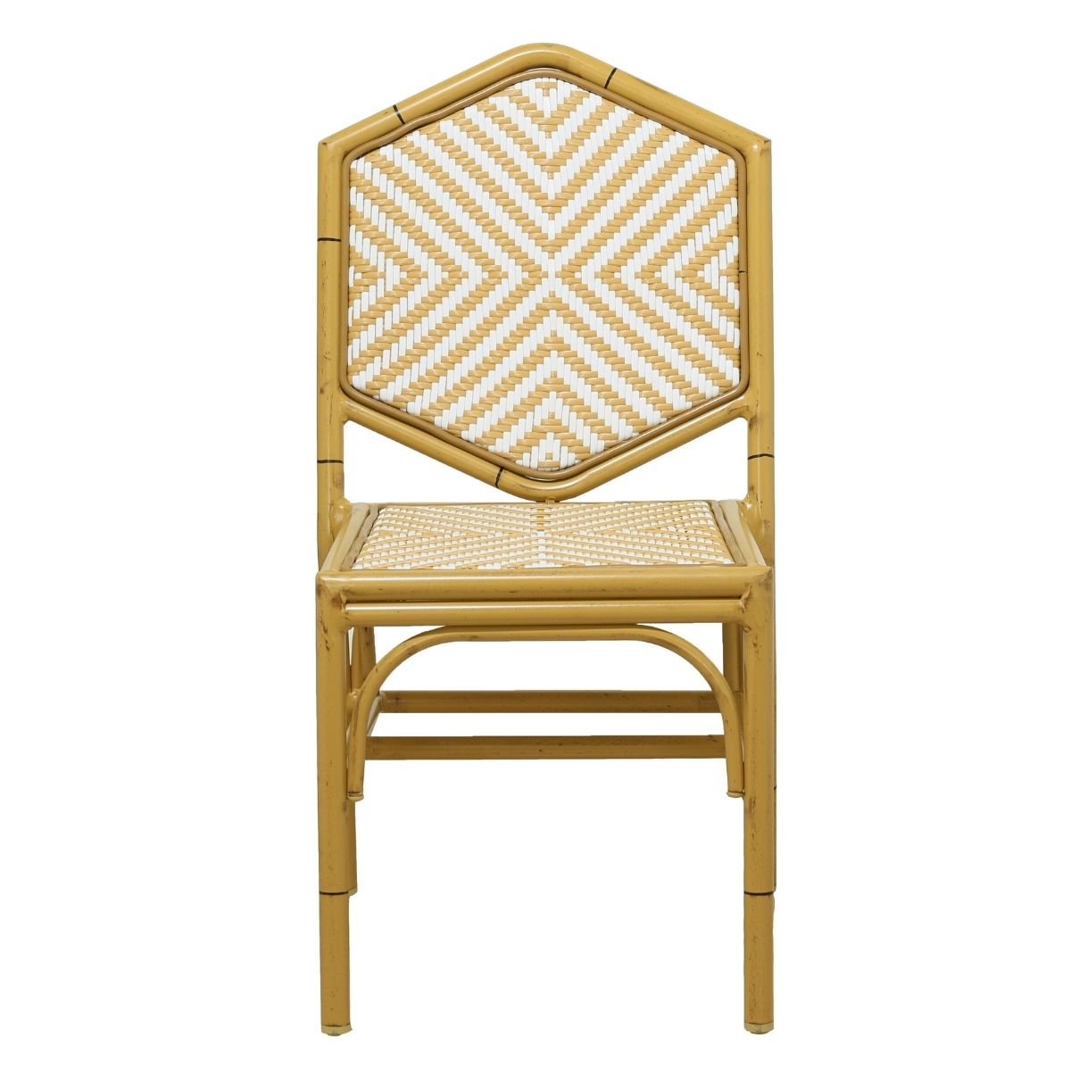 Miley French Flair Natural Outdoor Dining Chair Set of 2