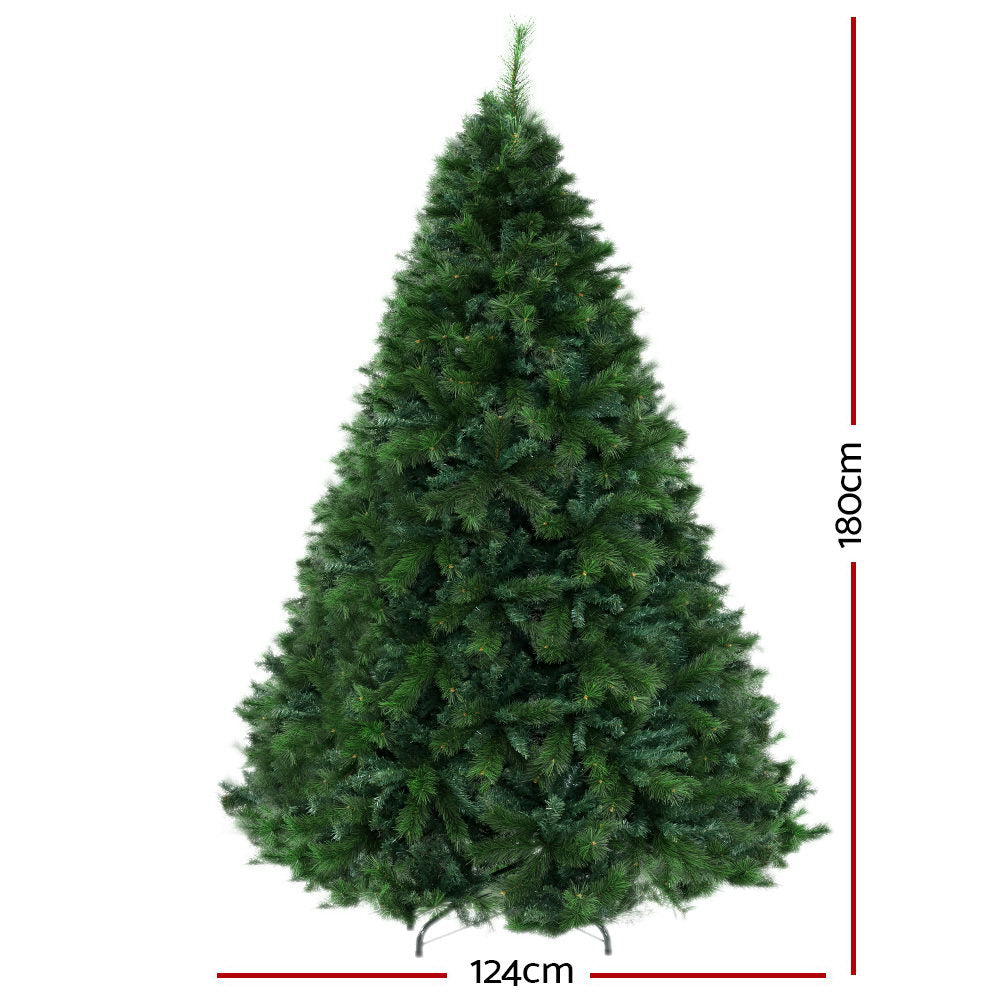 Jingle Jollys Christmas Tree 1.8M 6FT Xmas Decoration Green Home Decor 1024 Tips