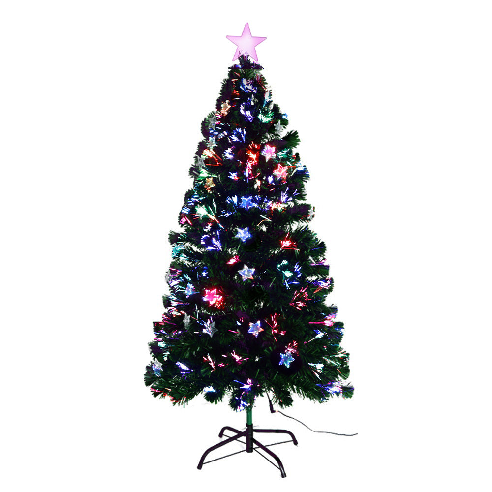 Jingle Jollys 1.5M 5FT LED Christmas Tree Xmas Optic Fiber Multi Colour Lights