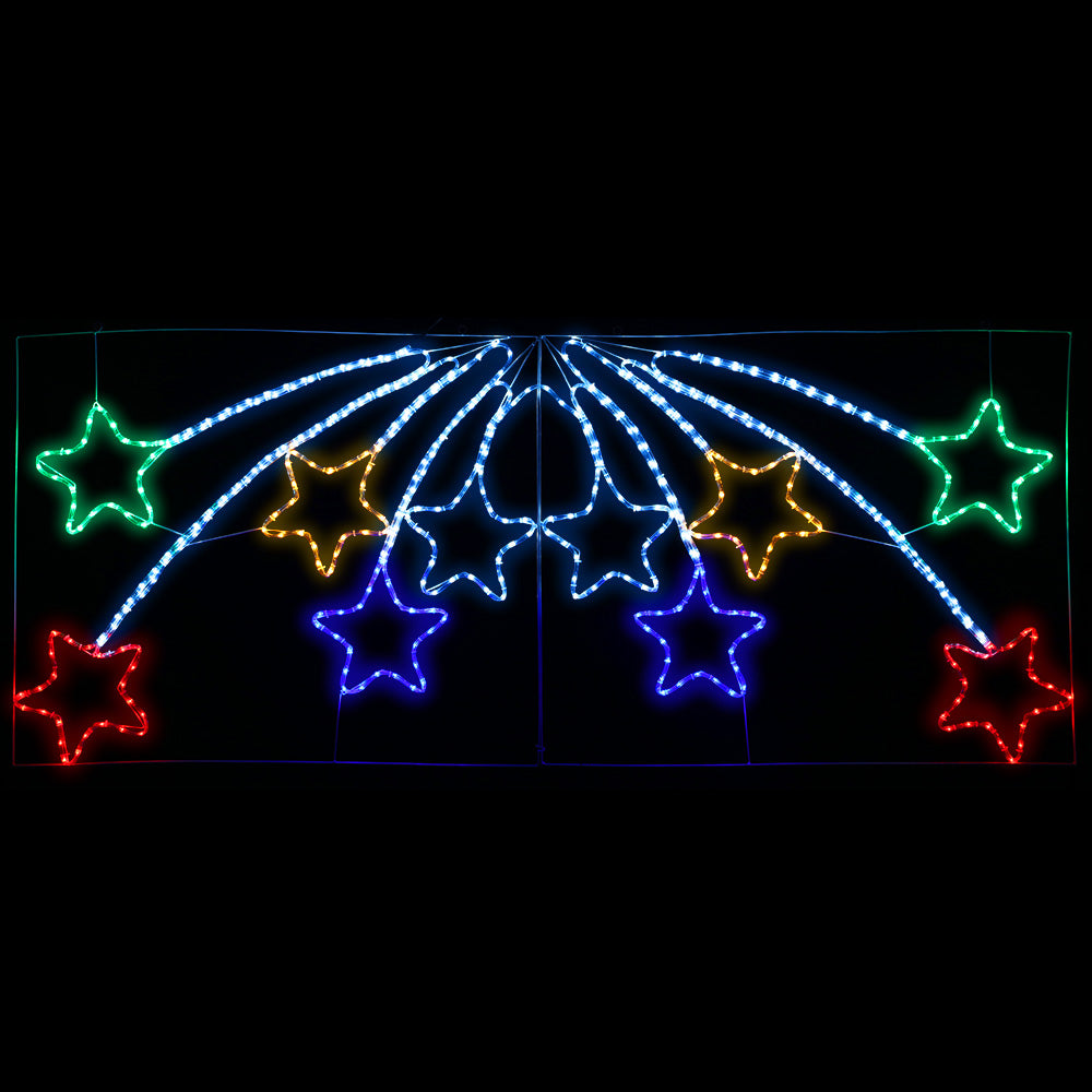 Jingle Jollys Christmas Motif Lights LED Star Fall Light Waterproof Outdoor Xmas