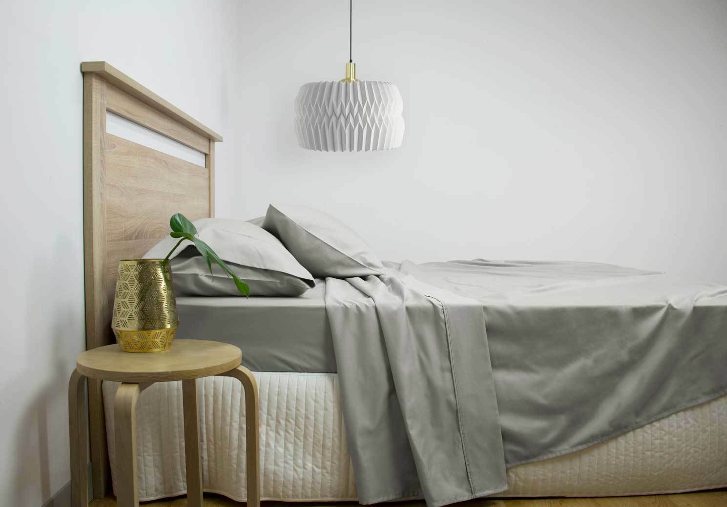 Ardor King Size 2500TC Cotton Rich Sheet Set (Grey Color)