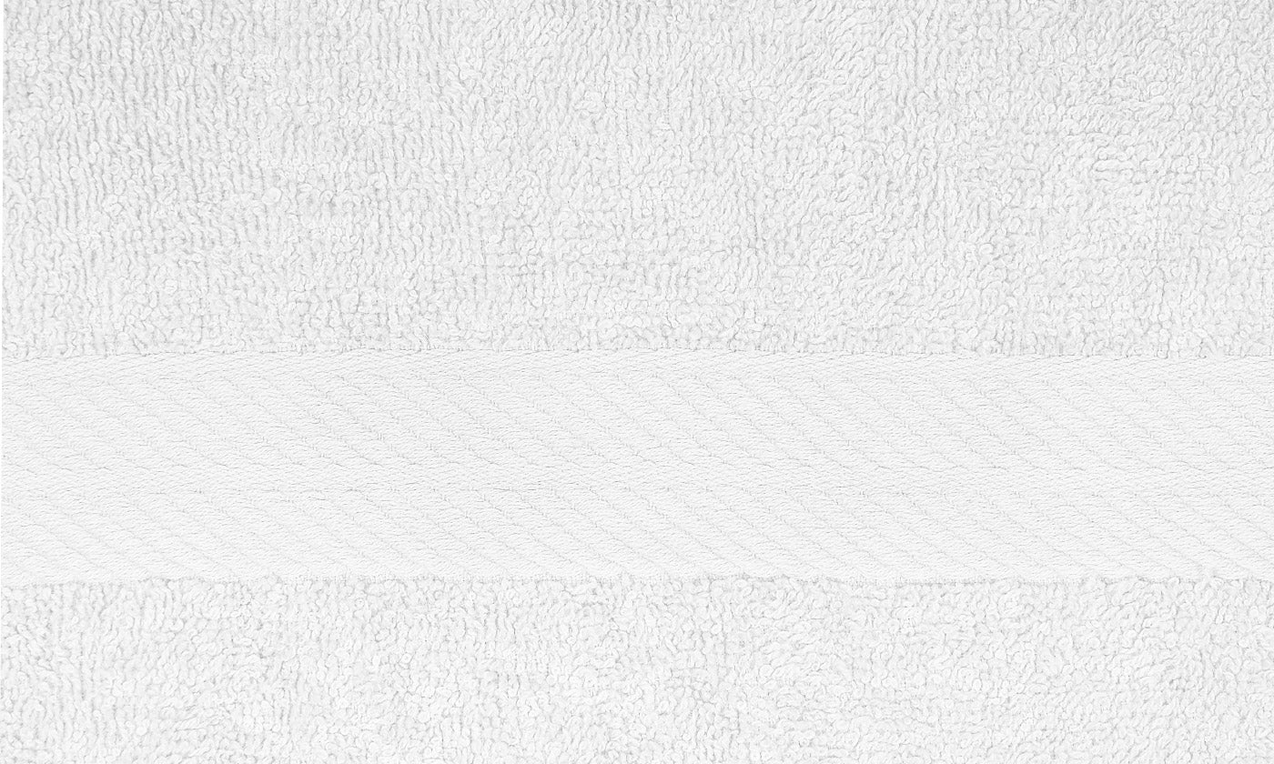 Royal Comfort 4 Piece Cotton Bamboo Towel Set 450GSM Luxurious Absorbent Plush - White